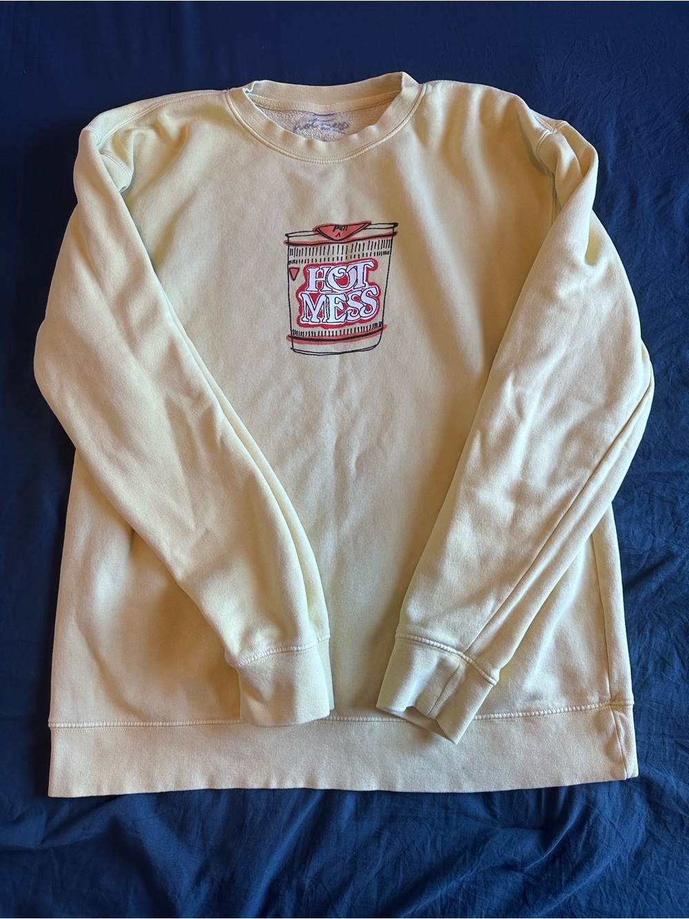 Alix Earle Unwell Hot Mess
Hungover Crewneck Sweatshirt - Yellow Size Large